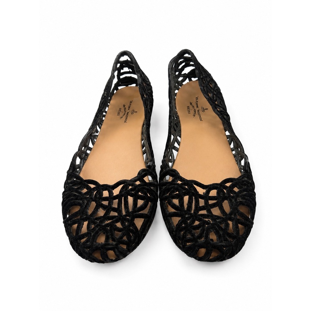 Vivienne Westwood Vintage Y2K Melissa Black Jelly Flats Women's Size 10